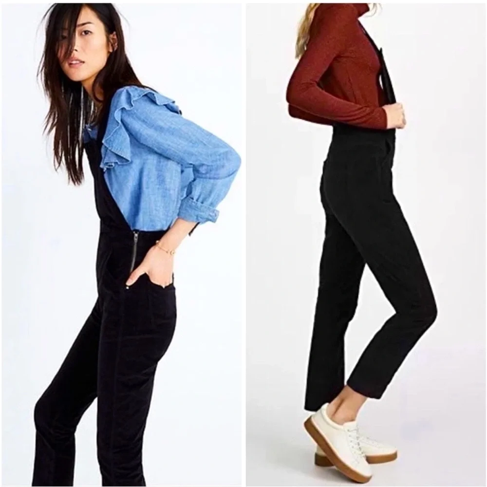 Madewell Overalls Stretch Black Lunar Wash Size Small - Picture 15 of 15